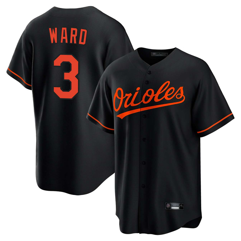 MATTH B.Orioles #3 Taylor Ward Player Black Home Game Stitched Jerseys