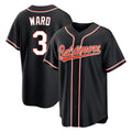 MATTH B.Orioles #3 Taylor Ward Player Black Out Home Game Stitched Jerseys