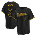 MATTH B.Orioles #3 Taylor Ward Player Black Snake Skin City Home Game Stitched Jerseys