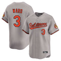 MATTH B.Orioles #3 Taylor Ward Player Gray Limited Home Game Stitched Jerseys