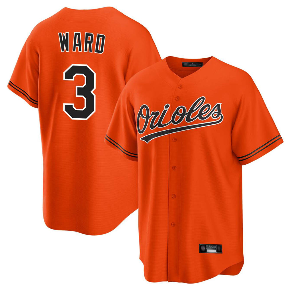 MATTH B.Orioles #3 Taylor Ward Player Orange Home Game Stitched Jerseys