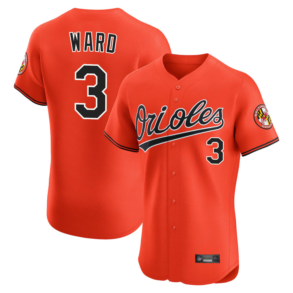 MATTH B.Orioles #3 Taylor Ward Player Orange Limited Elite Home Game Stitched Jerseys