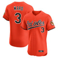 MATTH B.Orioles #3 Taylor Ward Player Orange Limited Elite Home Game Stitched Jerseys