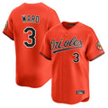 MATTH B.Orioles #3 Taylor Ward Player Orange Limited Home Game Stitched Jerseys