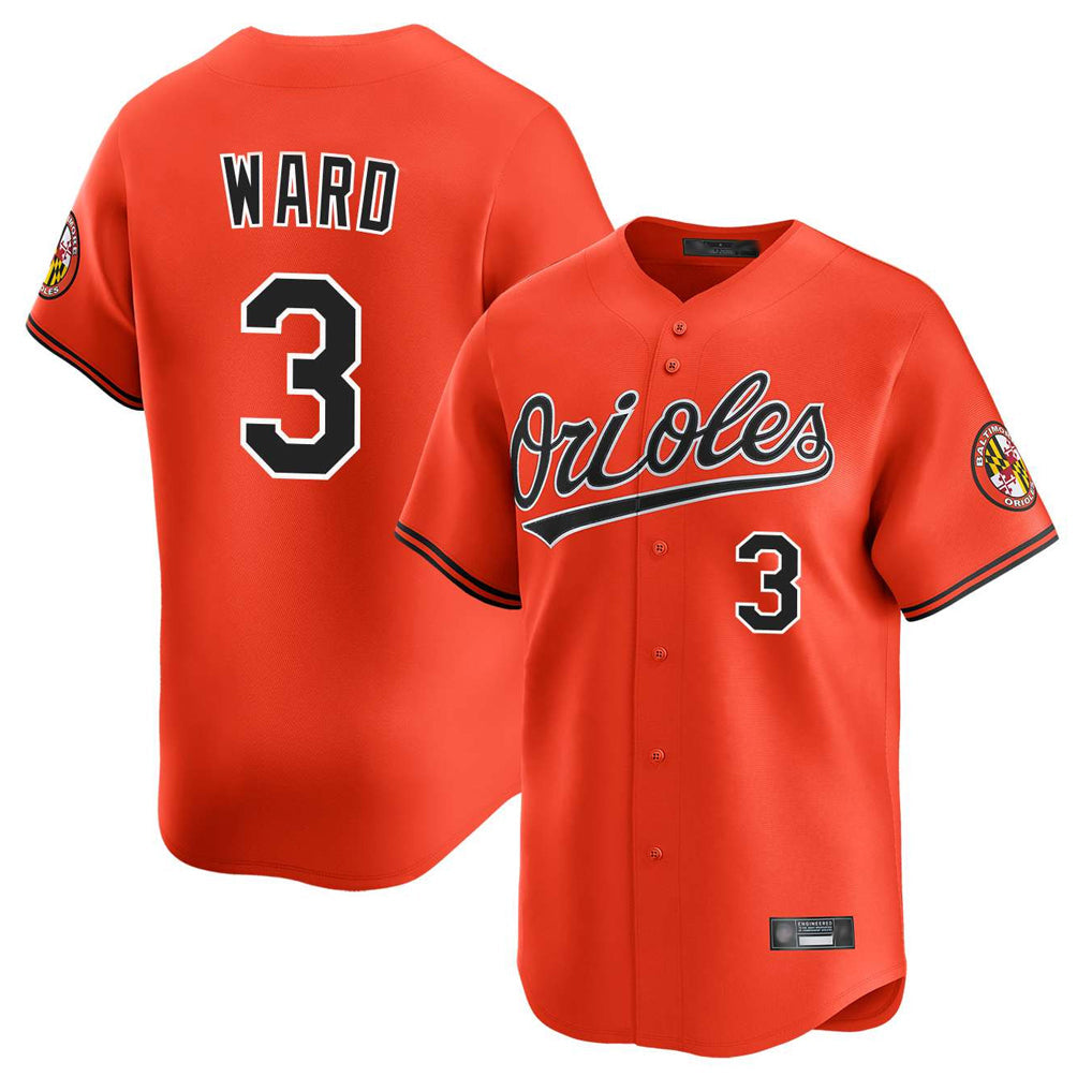 MATTH B.Orioles #3 Taylor Ward Player Orange Limited Home Game Stitched Jerseys