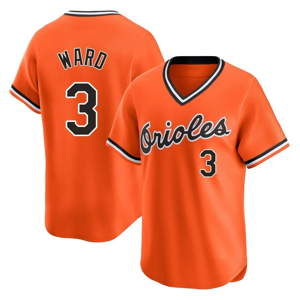 MATTH B.Orioles #3 Taylor Ward Player Orange T-shirt Limited Home Game Stitched Jerseys