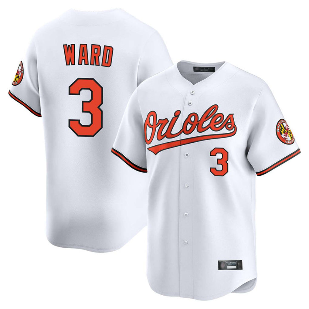 MATTH B.Orioles #3 Taylor Ward Player White Limited Home Game Stitched Jerseys