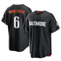 MATTH B.Orioles #6 Ryan Mountcastle Player Black City Connect Home Game Stitched Jerseys