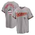 MATTH B.Orioles #6 Ryan Mountcastle Player Gray USA 250 Fourth of July Home Game Stitched Jerseys