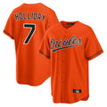 MATTH B.Orioles #7 Jackson Holliday Player Orange Home Game Stitched Jerseys