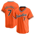 MATTH B.Orioles #7 Jackson Holliday Player Orange T-shirt Limited Home Game Stitched Jerseys