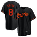 MATTH B.Orioles #8 Cal Ripken Player Black Home Game Stitched Jerseys