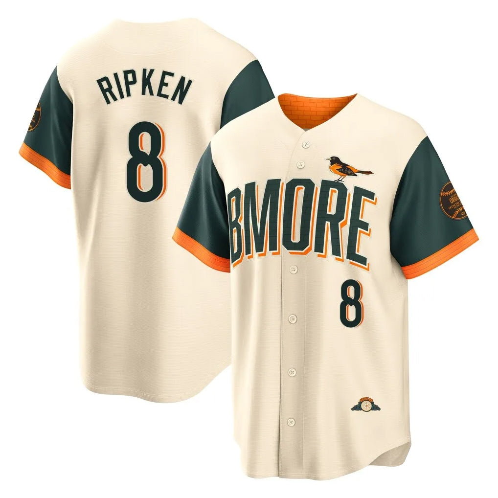 MATTH B.Orioles #8 Cal Ripken Player Cream 2026 City Connect Home Game Stitched Jerseys