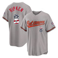 MATTH B.Orioles #8 Cal Ripken Player Gray USA 250 Fourth of July Home Game Stitched Jerseys