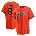 MATTH B.Orioles #8 Cal Ripken Player Orange Home Game Stitched Jerseys