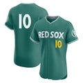 MATTH B.Red Sox #10 Trevor Story Player Green City Connect Limited Elite Home Game Stitched Jerseys