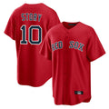 MATTH B.Red Sox #10 Trevor Story Player Red Home Game Stitched Jerseys