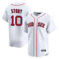 MATTH B.Red Sox #10 Trevor Story Player White Limited Home Game Stitched Jerseys