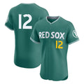 MATTH B.Red Sox #12 Connor Wong Player Green City Connect Limited Elite Home Game Stitched Jerseys