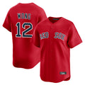 MATTH B.Red Sox #12 Connor Wong Player Red Limited Home Game Stitched Jerseys