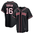 MATTH B.Red Sox #16 Jarren Duran Player Black Out Home Game Stitched Jerseys