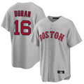 MATTH B.Red Sox #16 Jarren Duran Player Gray Road Home Game Stitched Jersey