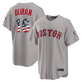 MATTH B.Red Sox #16 Jarren Duran Player Gray Road USA 250 Fourth of July Home Game Stitched Jerseys