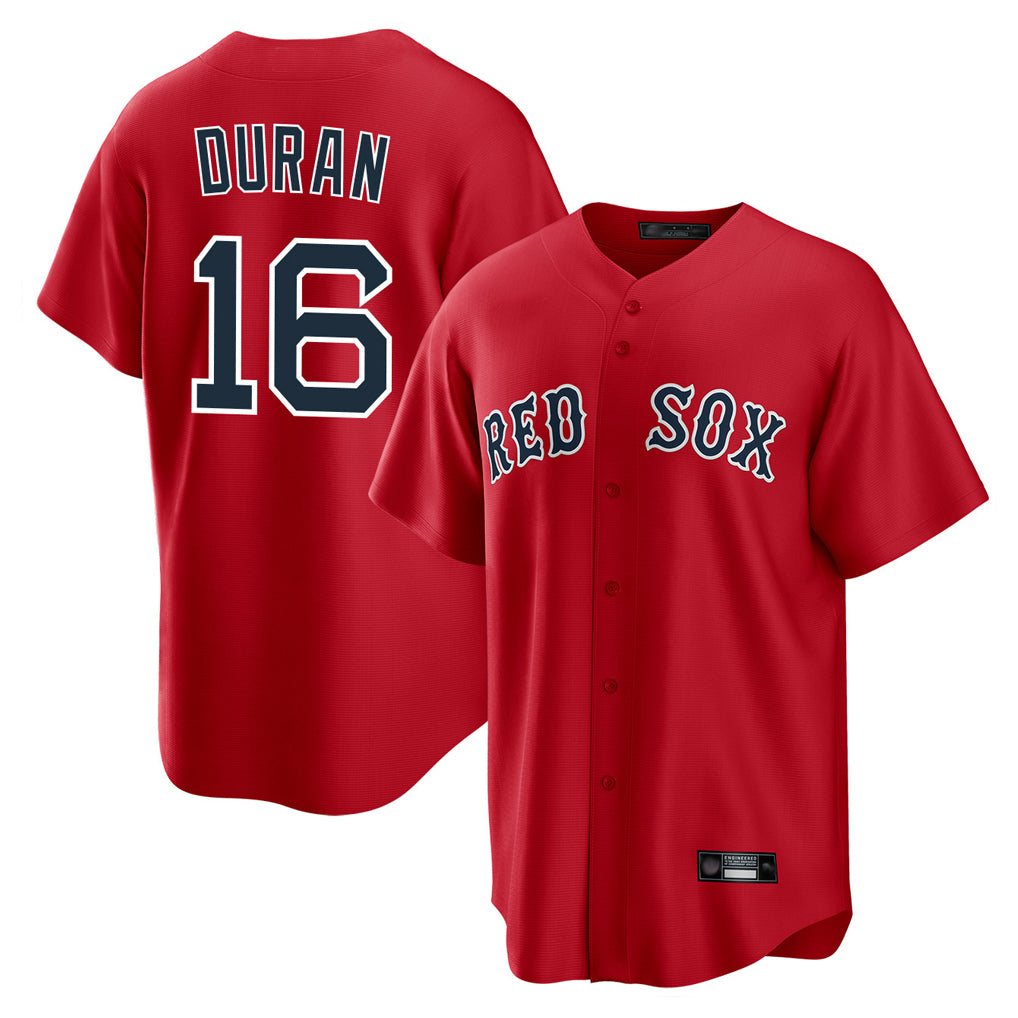 MATTH B.Red Sox #16 Jarren Duran Player Red Home Game Stitched Jersey