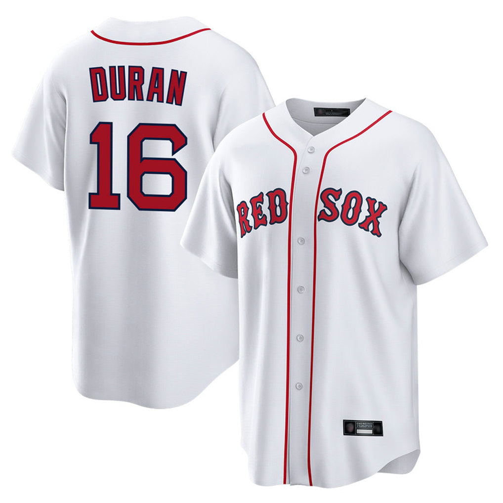 MATTH B.Red Sox #16 Jarren Duran Player White Home Game Stitched Jersey