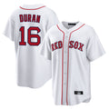 MATTH B.Red Sox #16 Jarren Duran Player White Home Game Stitched Jersey