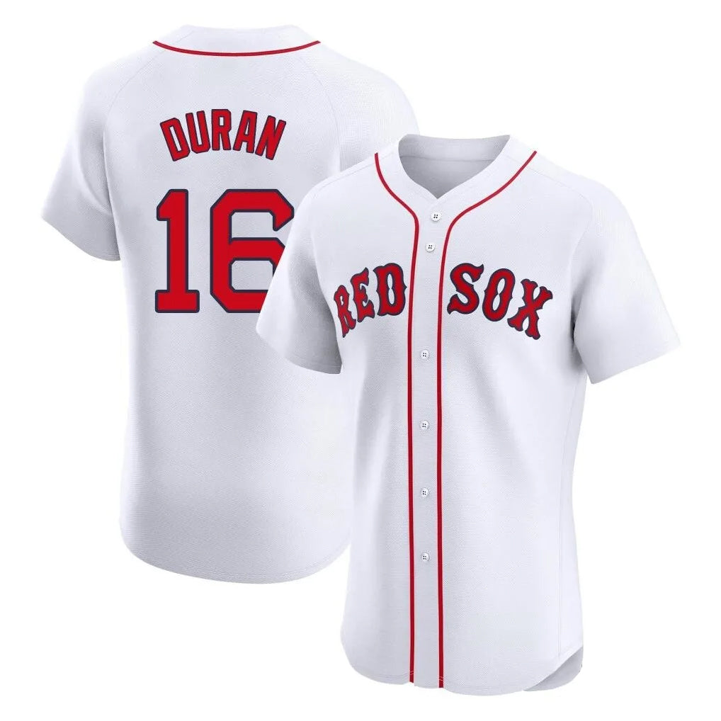 MATTH B.Red Sox #16 Jarren Duran Player White Limited Elite Home Game Stitched Jersey