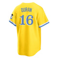 MATTH B.Red Sox #16 Jarren Duran Player Yellow Home Game Stitched Jerseys