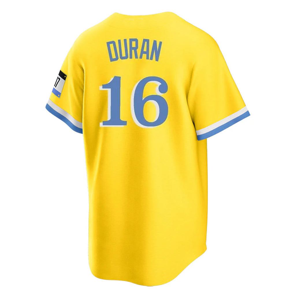 MATTH B.Red Sox #16 Jarren Duran Player Yellow Home Game Stitched Jerseys