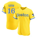 MATTH B.Red Sox #16 Jarren Duran Player Yellow Limited Elite Home Game Stitched Jersey