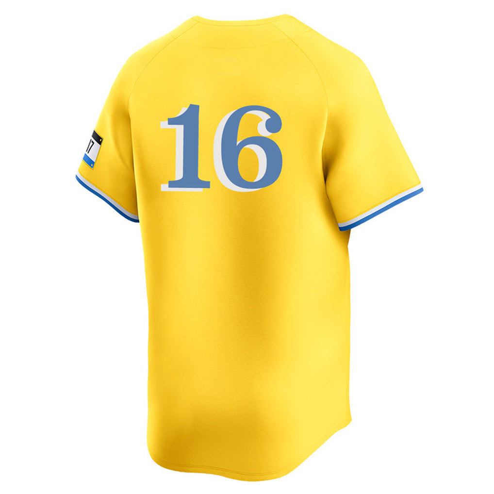 MATTH B.Red Sox #16 Jarren Duran Player Yellow Limited Home Game Stitched Jerseys