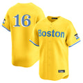 MATTH B.Red Sox #16 Jarren Duran Player Yellow Limited Home Game Stitched Jersey
