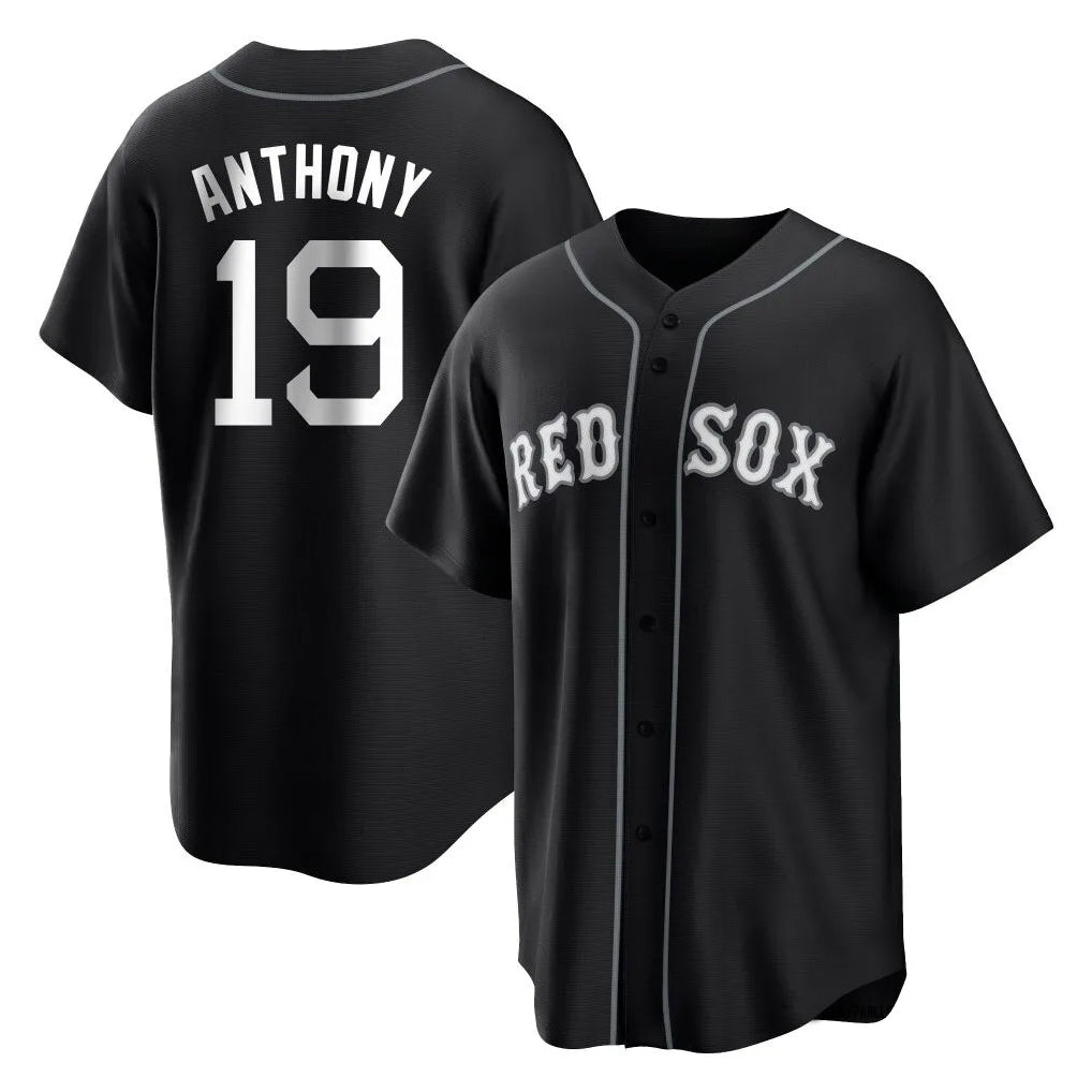 MATTH B.Red Sox #19 Roman Anthony Player Black Home Game Stitched Jerseys