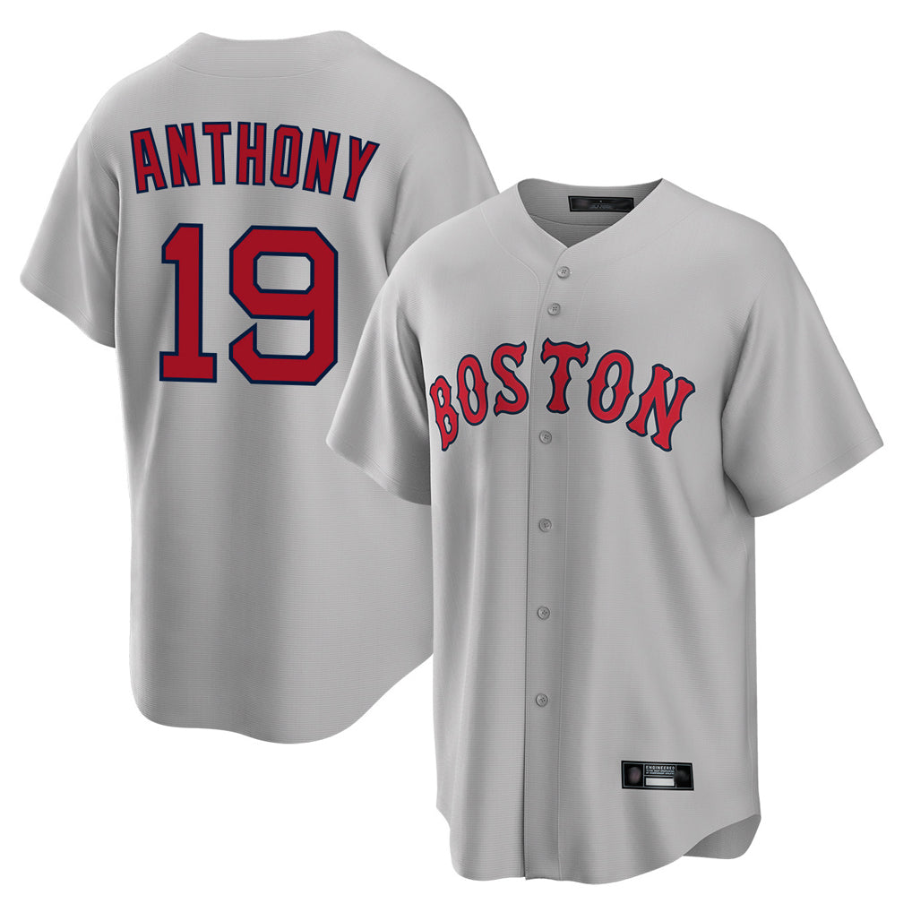 MATTH B.Red Sox #19 Roman Anthony Player Gray Road Home Game Stitched Jerseys