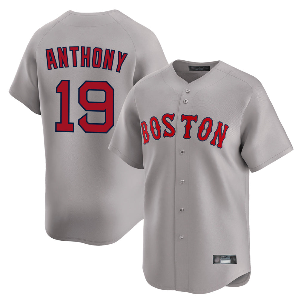 MATTH B.Red Sox #19 Roman Anthony Player Gray Road Limited Home Game Stitched Jerseys