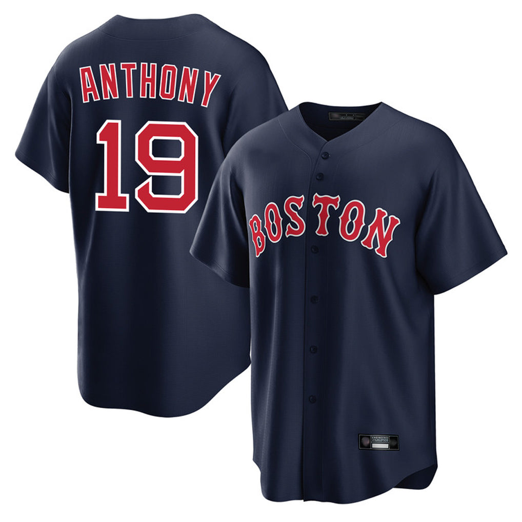 MATTH B.Red Sox #19 Roman Anthony Player Navy Home Game Stitched Jerseys