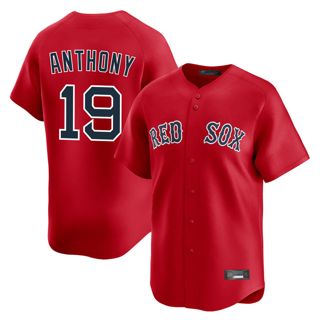 MATTH B.Red Sox #19 Roman Anthony Player Red Limited Home Game Stitched Jerseys