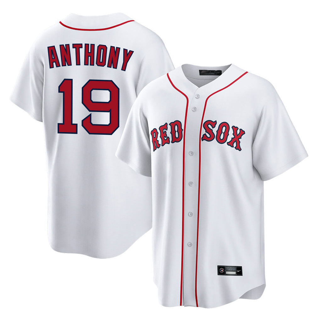 MATTH B.Red Sox #19 Roman Anthony Player White Home Game Stitched Jerseys
