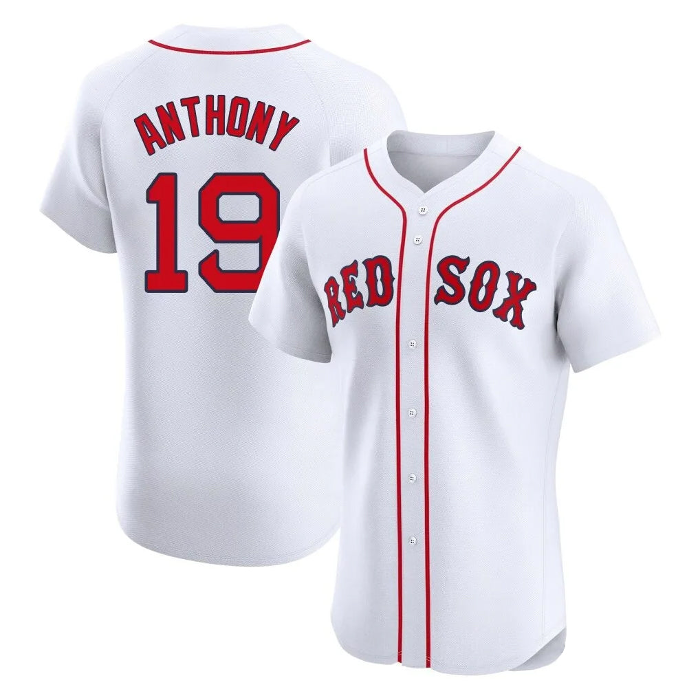 MATTH B.Red Sox #19 Roman Anthony Player White Limited Elite Home Game Stitched Jerseys
