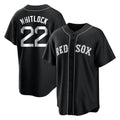 MATTH B.Red Sox #22 Garrett Whitlock Player Black Home Game Stitched Jerseys