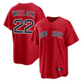 MATTH B.Red Sox #22 Garrett Whitlock Player Red Home Game Stitched Jerseys