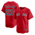 MATTH B.Red Sox #22 Garrett Whitlock Player Red Limited Home Game Stitched Jerseys