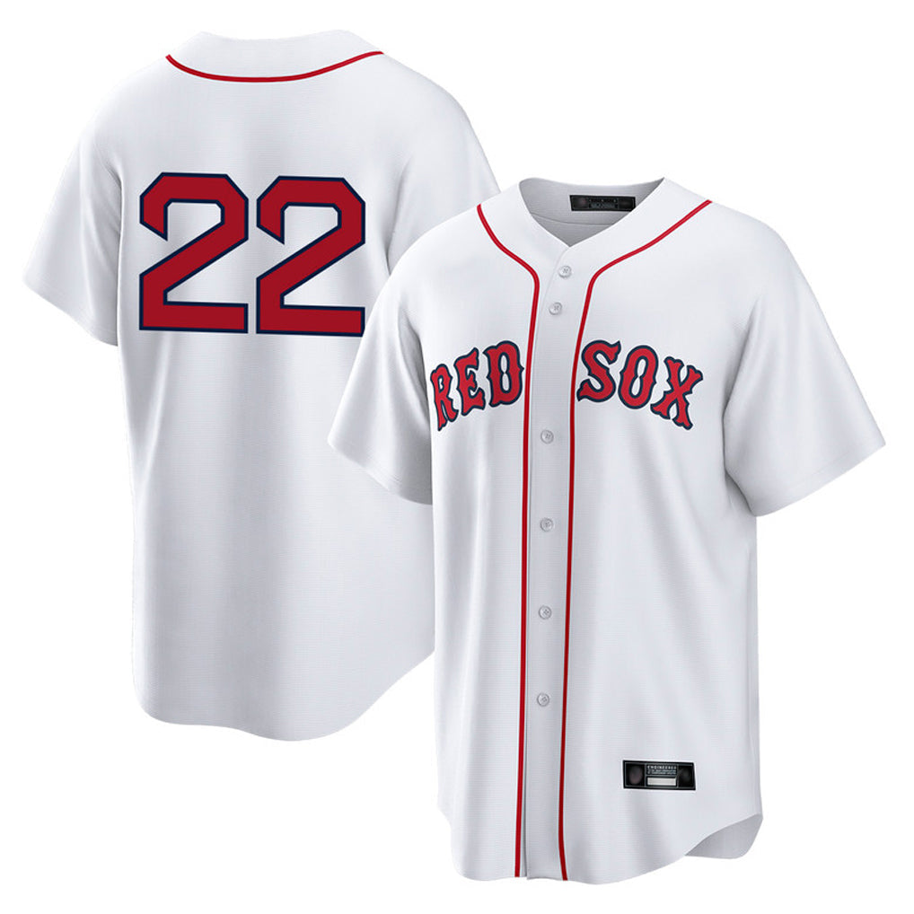 MATTH B.Red Sox #22 Garrett Whitlock Player White Home Game Stitched Jerseys