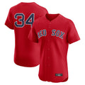 MATTH B.Red Sox #34 David Ortiz Player Red Limited Elite Home Game Stitched Jerseys