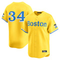 MATTH B.Red Sox #34 David Ortiz Player Yellow Limited Home Game Stitched Jerseys