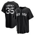 MATTH B.Red Sox #35 Garrett Crochet Player Black Home Game Stitched Jerseys